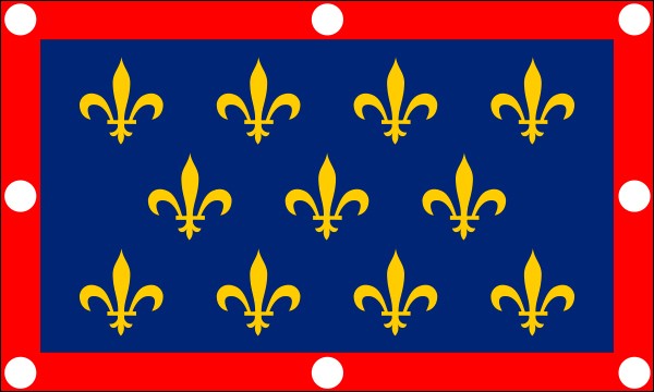 Alençon, historical region in France, flag, size: 150 x 90 cm