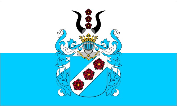 Wappen Doliwa - Farbenflagge mit Wappen - Größe: 150 x 90 cm