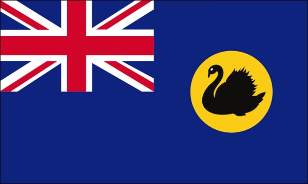 Western Australia, Federal state of Australia, State flag , size: 150 x 90 cm