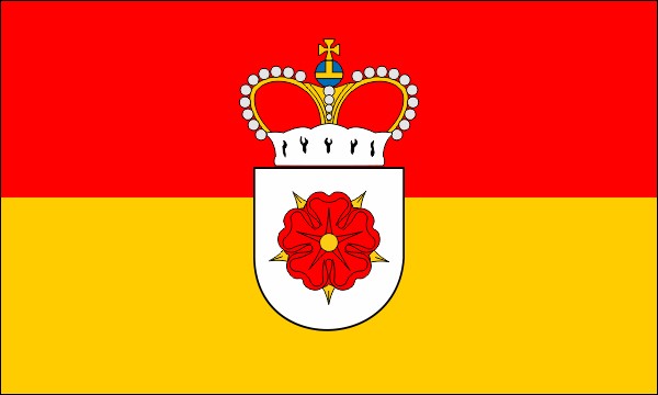 Principality of Lippe-Detmold, state flag, 1856-1876, size: 150 x 90 cm
