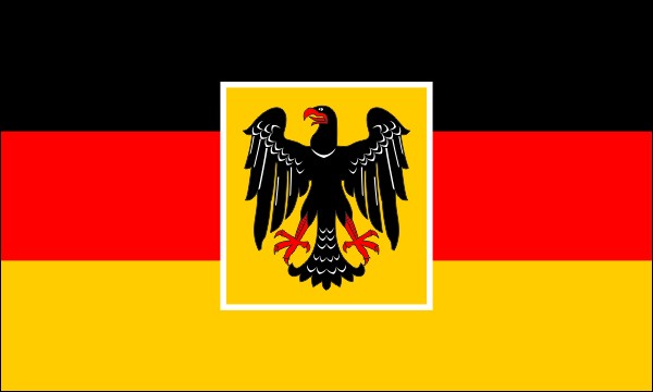 Deutsches Reich, Flagge des Reichspräsidenten, 1919-1921, Größe: 150 x 90 cm