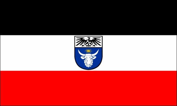 Deutsch-Südwestafrika, vorgeschlagene Flagge aus dem Jahr 1913, Größe: 150 x 90 cm