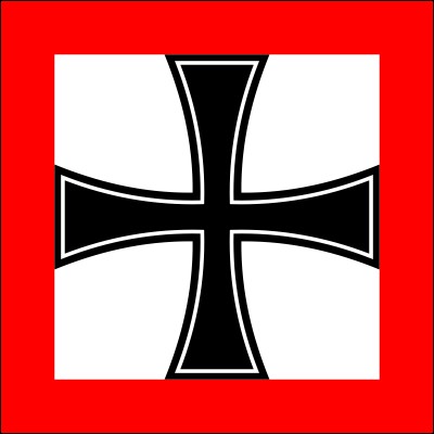 Deutsches Reich, Flagge (Standarte) des Generalinspekteurs der Marine, 1900-1918, Größe: 113 x 113 c