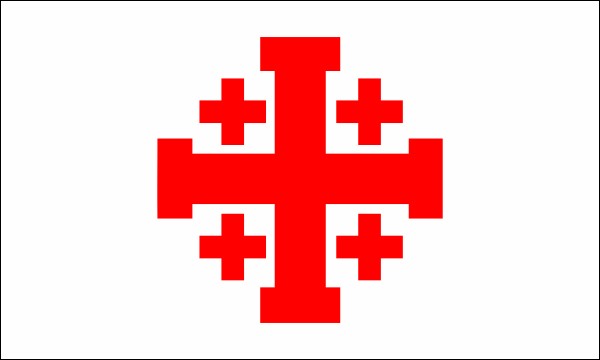 Order of the Holy Sepulchre, flag of the Order, size: 150 x 90 cm