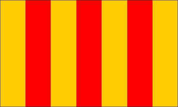 Foix, historical region in France, Flag, size: 150 x 90 cm