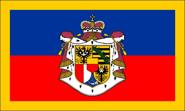 Liechtenstein, Flagge des Fürsten, Größe: 150 x 90 cm