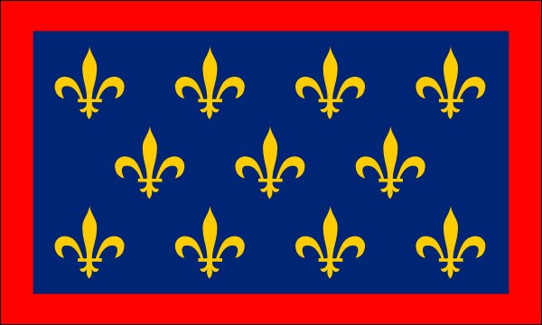 Maine, historical region in France, Flag, size: 150 x 90 cm
