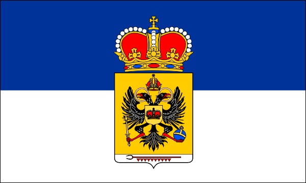 Principality of Schwarzburg-Rudolstadt, flag, ca. 1820 to 1918, with coat of arms, size: 150 x 90 cm