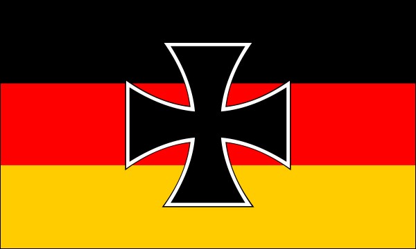 German Empire, flag of the Minister of Defence, 1919-1921, size: 150 x 90 cm
