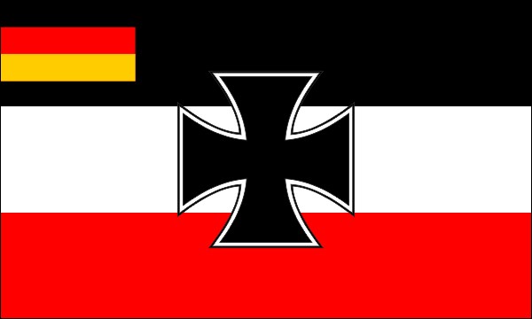 German Empire, naval and war flag, 1921-1933, size: 150 x 90 cm