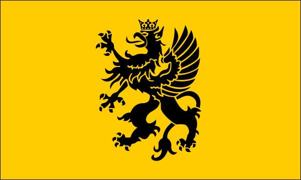 Flagge Kaschubiens, ehemaliges Herzogtum Pomerellen, Größe: 150 x 90 cm