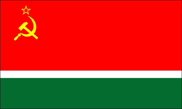 Lithuania, Flag as Soviet Republic, 1953-1990, size: 150 x 90 cm