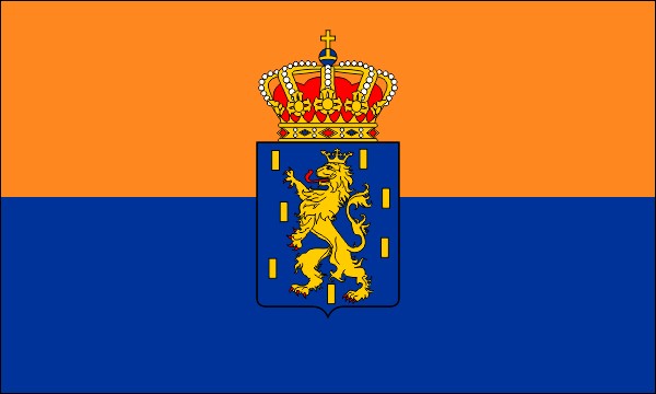 Duchy of Nassau-Weilburg, flag to 1806, with coat of arms, size: 150 x 90 cm