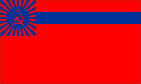 Georgien, Flagge als Sowjetrepublik, 1951-1991, Größe: 150 x 90 cm
