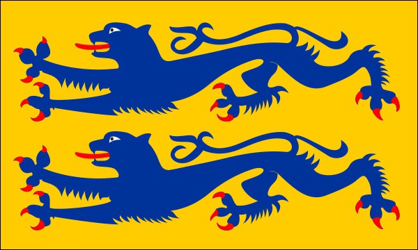 unofficial flag of the Danes in Schleswig and Holstein, size: 150 x 90 cm