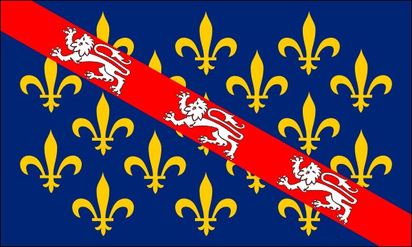 Marche, historical region in France, flag, size: 150 x 90 cm