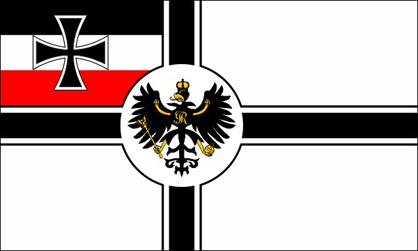 Deutsches Reich, Marineflagge, 1871-1892, Größe: 150 x 90 cm