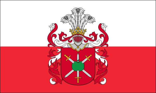 Coat of arms of Herburt - Color's flag with coat of arms - size: 150 x 90 cm