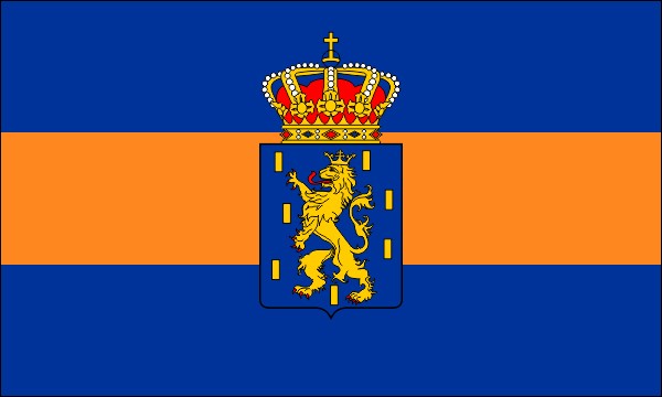 Duchy of Nassau-Usingen, flag to 1806, with coat of arms, size: 150 x 90 cm