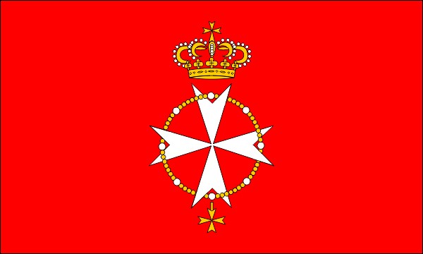 Order of St. John (Order of Malta), flag of the Grand Master, size: 150 x 90 cm