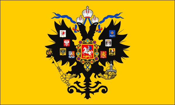 Russia, Flag (standard) of the Tsar, 1699-1917, size: 150 x 90 cm