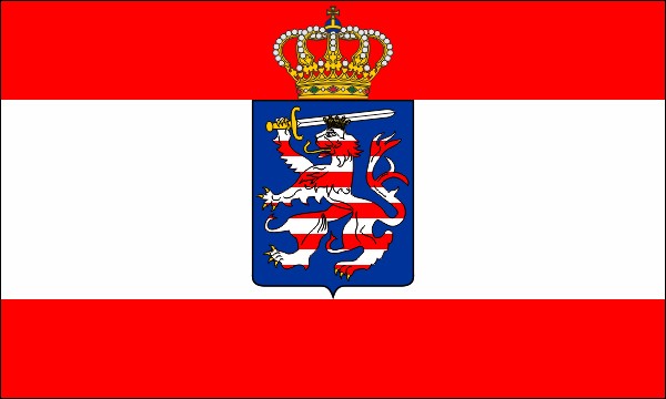 Großherzogtum Hessen-Darmstadt, Flagge für Mitglieder der herzoglichen Familie, 1839-1903, Größe: 15