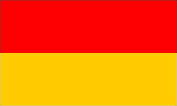 Fürstentum Lippe-Detmold, Flagge, 1820-1904, Größe: 150 x 90 cm