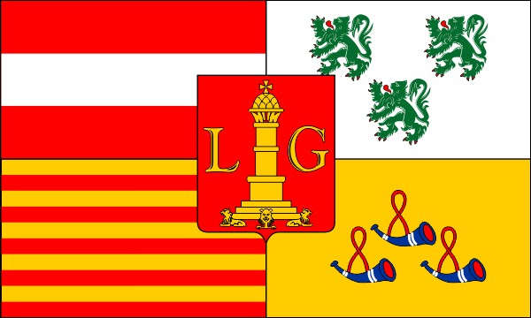 Prince-Bishopric of Liège, Flag, size: 150 x 90 cm