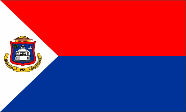 Sint Maarten, National flag, size: 150 x 90 cm