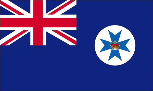 Queensland, Federal state of Australia, State flag , size: 150 x 90 cm