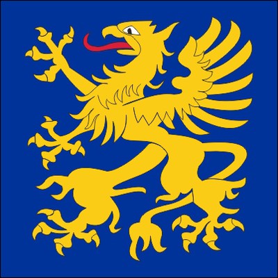 Grand Duchy of Mecklenburg-Schwerin, flag of the Duke, 1900-1918, size: 113 x 113 cm