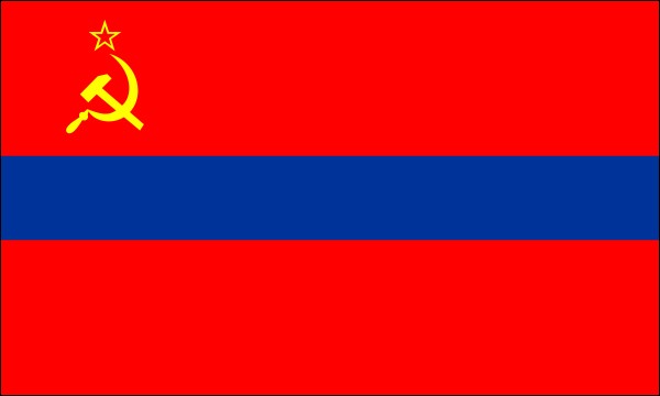 Armenia, Flag as Soviet Republic, 1952-1991, size: 150 x 90 cm