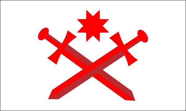 Orden von Dobrin in Masowien, Flagge des Ordens, Variante, Größe: 150 x 90 cm