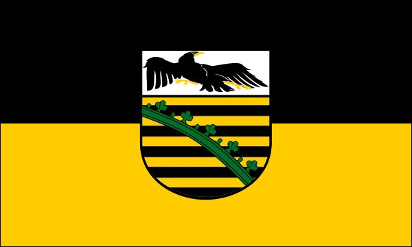 Prussian Province of Saxony, flag 1920-1934, size: 150 x 90 cm