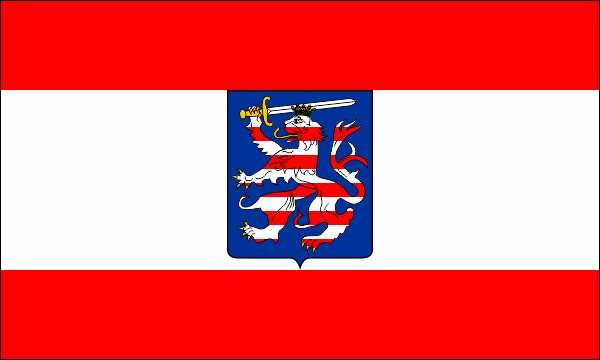 Grand Duchy of Hessen-Darmstadt, flag, 1839-1903, size: 150 x 90 cm