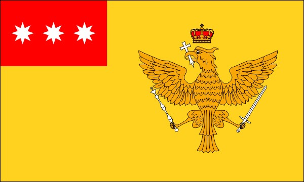 Principality of Wallachia, state flag, 1858-1861, size: 150 x 90 cm