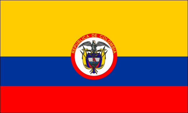 Kolumbien, Flagge des Präsidenten, Größe: 150 x 90 cm