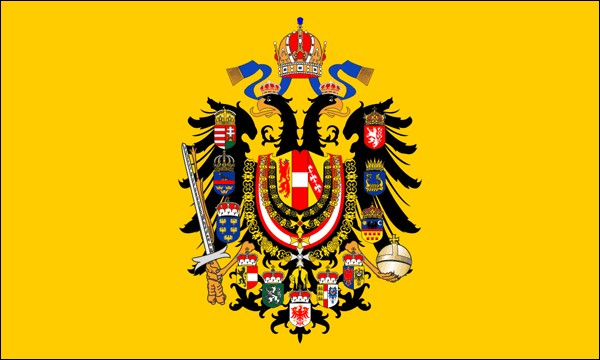 Österreich-Ungarn, Adlerflagge, 1866-1915, Größe: 150 x 90 cm