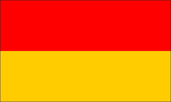 Grand Duchy of Baden, flag, 1871-1891, size: 150 x 90 cm