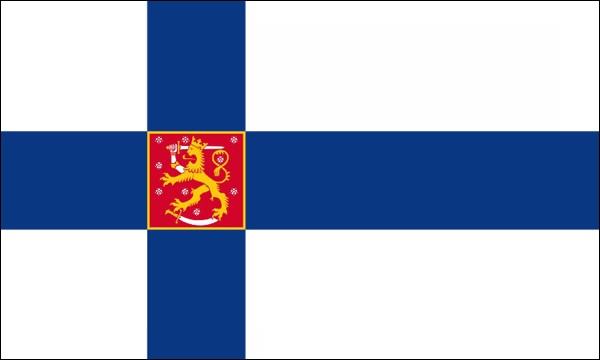 Finland, state flag, size: 150 x 90 cm