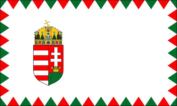 Ungarn, Kriegsflagge, Größe: 150 x 90 cm