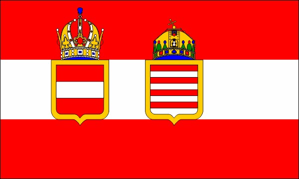 Österreich-Ungarn, Marine- und Kriegsflagge, 1915-1918, Größe: 150 x 90 cm
