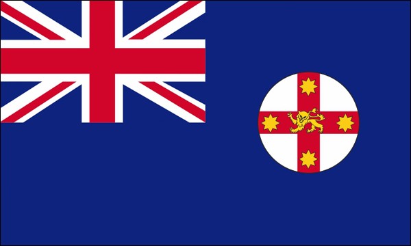 New South Wales, Federal state of Australia, State flag , size: 150 x 90 cm