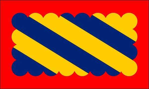 Nivernais, historical region in France, Flag, size: 150 x 90 cm
