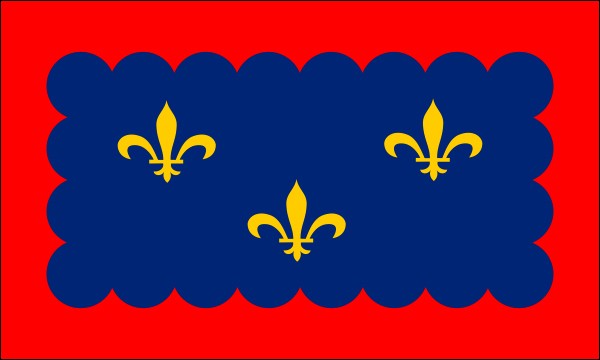 Berry, historische Region in Frankreich, Flagge, Größe: 150 x 90 cm