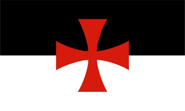 Order of the Templars, flag of the Order, size: 150 x 90 cm