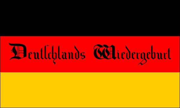 German Confederation, flag at Hambach Festival in the year 1832, size: 150 x 90 cm