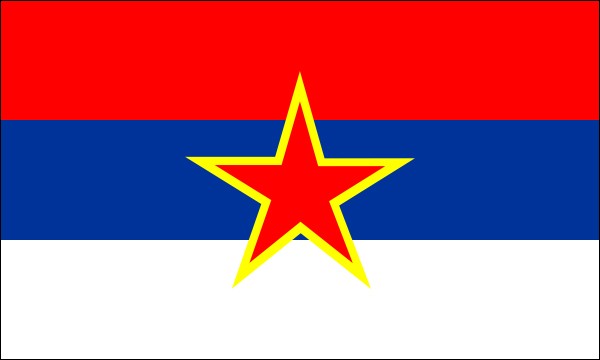 Montenegro, Flagge, 1946-1992, Größe: 150 x 90 cm
