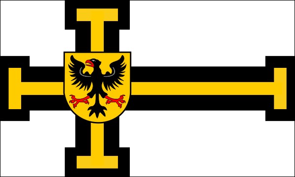 Teutonic Order, flag of the High Master, size: 150 x 90 cm