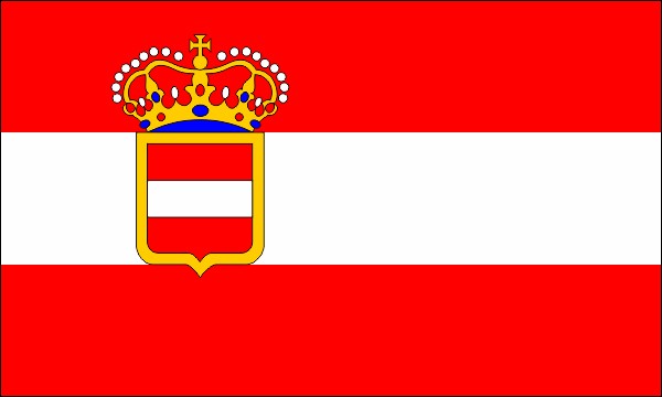 Austria-Hungary, naval and war Flag, 1894-1915, size: 150 x 90 cm